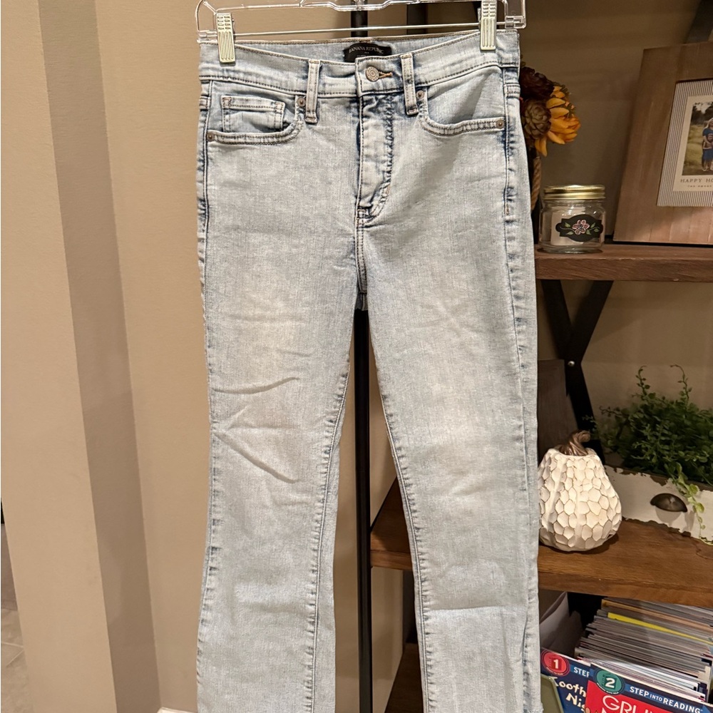 Banana Republic Light Wash Boot Kick Jeans